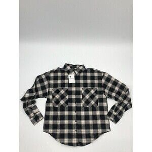 Forever 21 Multi-Color Plaid Woven Long-Sleeve Flannel size Small